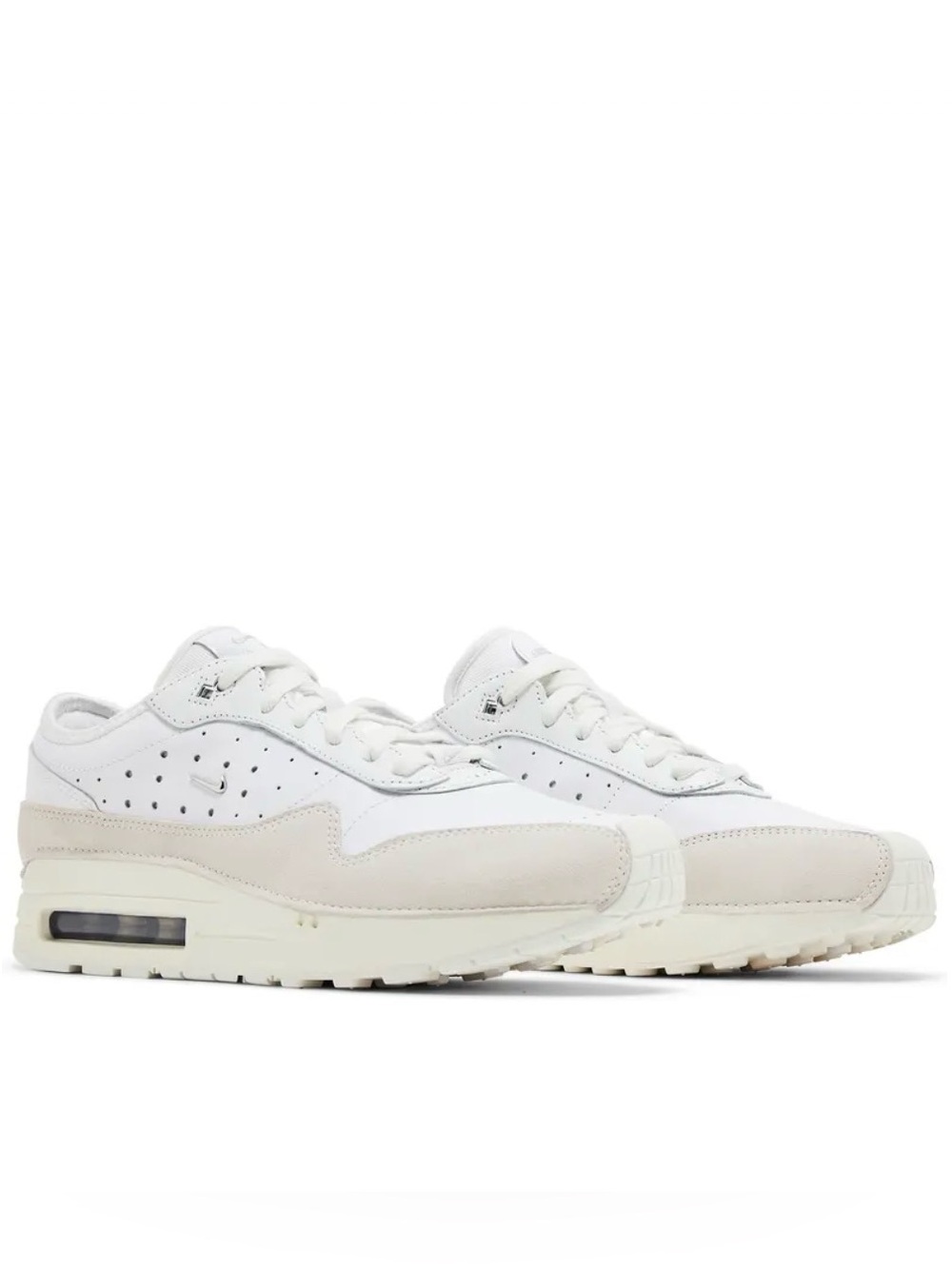Size 8- Women's Jacquemus Nike Air Max 1 SP Sail and Summit White HM6690-100